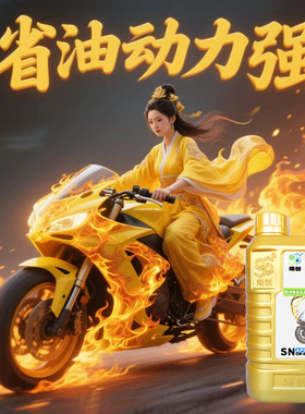 烯创SN5W40 1L全合成摩托车机油4冲程4T石墨烯原厂正品四季通用