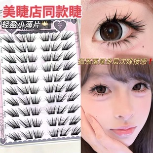 不朽情缘假睫毛睫毛书柔软纯欲隐形轻薄单簇卷翘分段式 小薄片