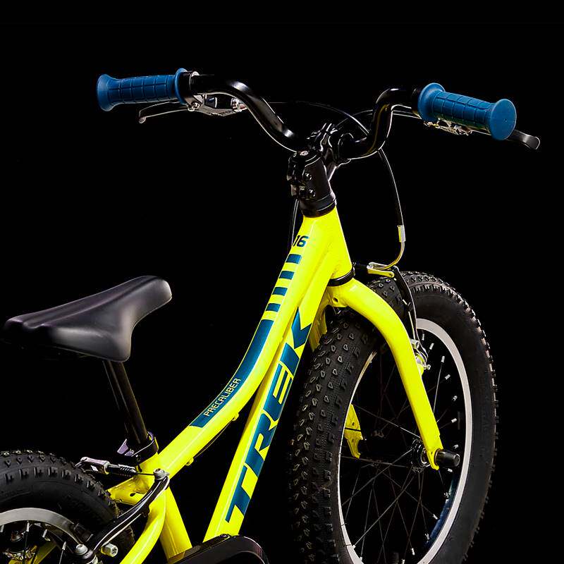 trek崔克precaliber 16英寸轻巧耐用双手刹辅助轮学骑儿童自行车