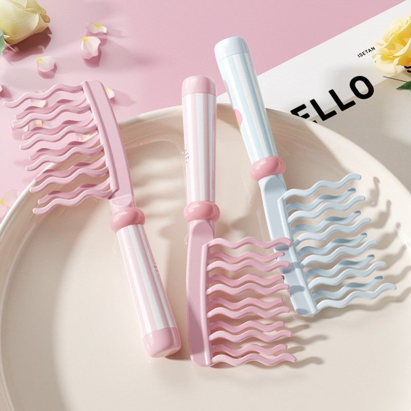 双排波浪齿卷发梳手柄头皮按摩梳蓬松梳理发店防静电卷发造型梳,家庭/个人清洁工具,梳子/化妆梳/按摩梳,淘宝优惠券,粉丝福利购,淘宝优惠卷