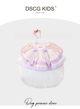 DSCG洛丽塔公主裙女童2025冬装加绒儿童玲娜贝儿生日礼服蓬蓬裙子