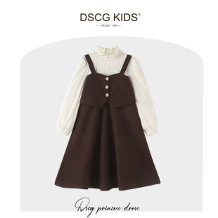 2026春装新款女童连衣裙长袖时尚洋气女孩高级感大童儿童公主裙子