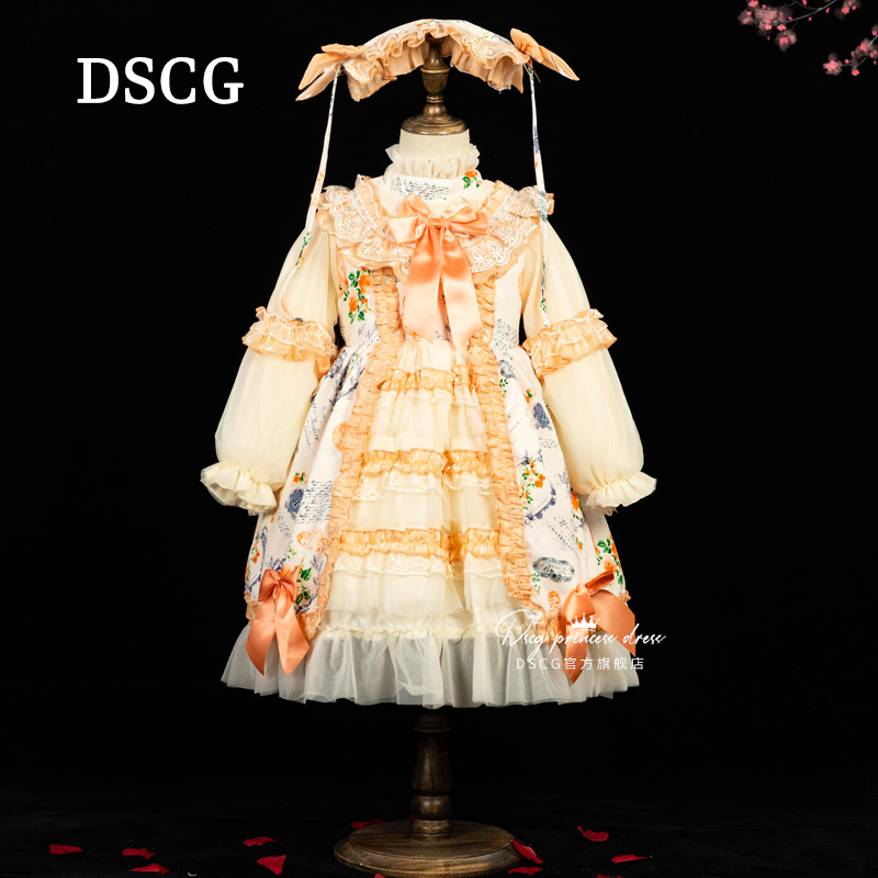 【品牌】女童长袖洛丽塔公主裙秋