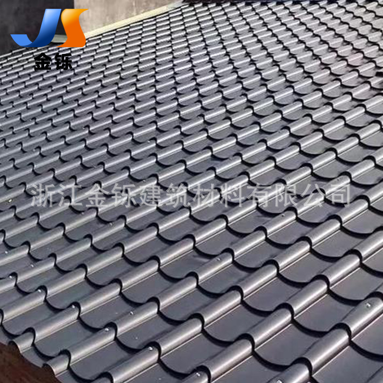 铝镁锰琉璃 765型古代风格建筑屋面瓦瓦 金属仿古瓦