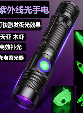 海钓UV补光灯假饵快速补光手电筒