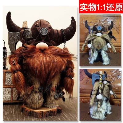 跨境独立站爆品新品VikingWarriorGnomedoll维京勇士侏儒玩偶