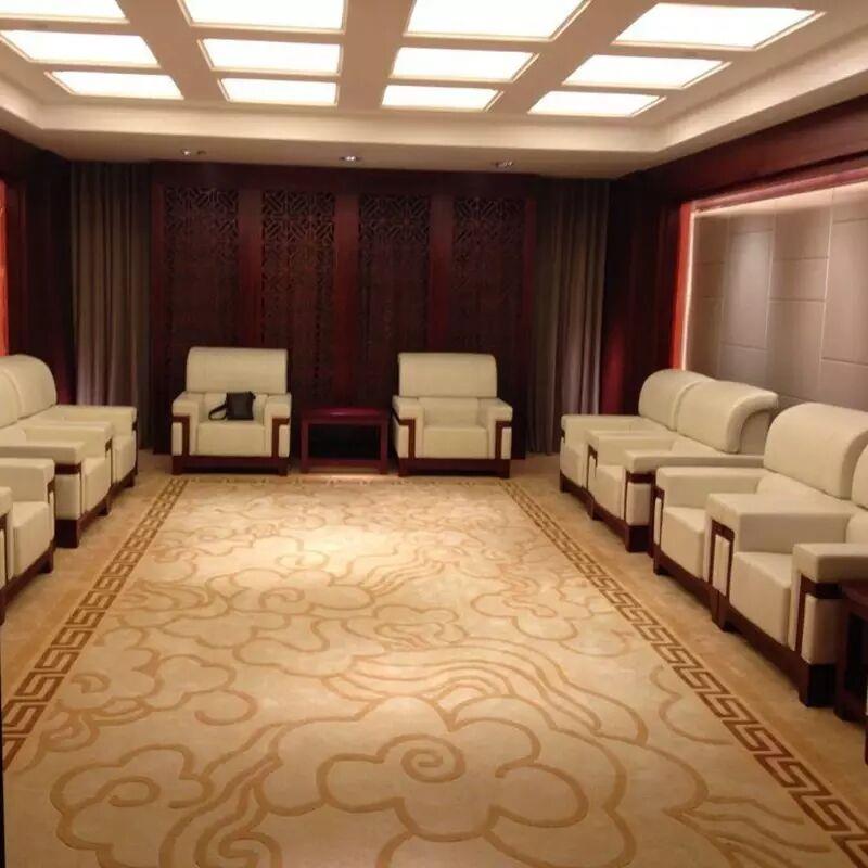会客厅整屋羊毛地毯宾馆酒店办公会议室接待满铺商用整卷定制尺寸