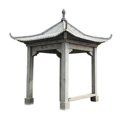 石雕凉亭户外休息中式六角亭园林广场凉亭景观雕塑石亭子厂家制作