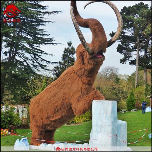 仿真猛犸象大型电动机械仿真象橡胶软体动物雕塑仿真动物模型公司