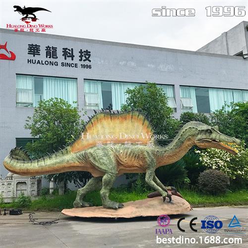 仿真棘龙模型自贡仿真恐龙制作源头厂家景区商场恐龙骨架摆件