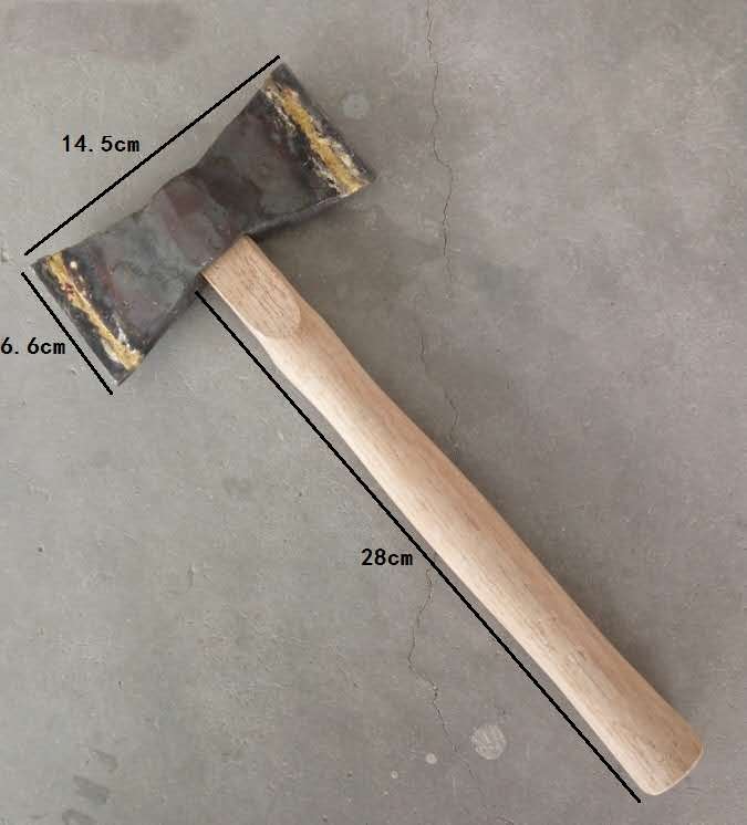 钨钢头斩斧敲水泥墙水泥地板斧子砍石斧头双面带木柄土地石材