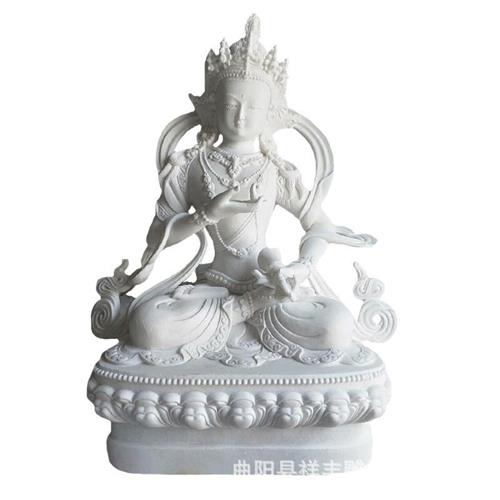 汉白玉四大天王石雕人物雕像大理石工厂广场景区石材神像石雕制作