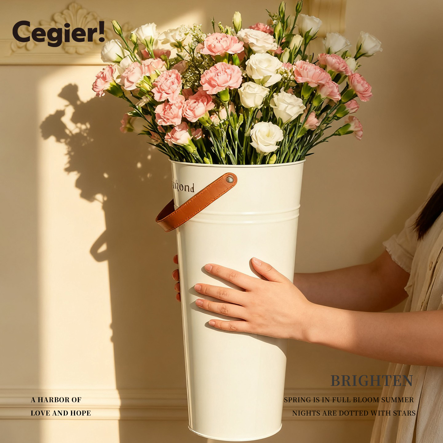 Cegier.醒花桶家用泡鲜花束插花