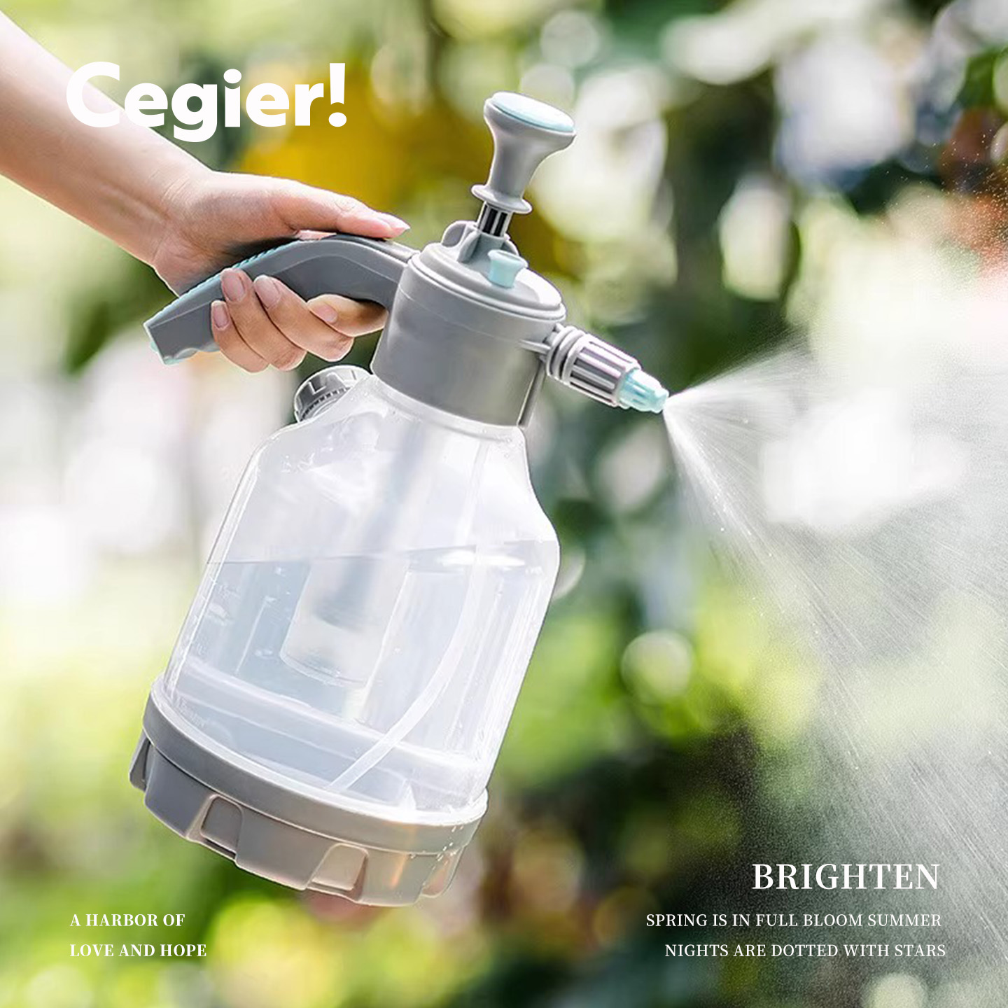 Cegier喷壶手动气压式浇花家用