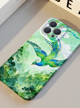 凤凰来仪 适用苹果华为iPhone17ProMax手机保护外壳16 15Plus新款14 13情侣12 11女Pura80艺术国风高级不撞壳