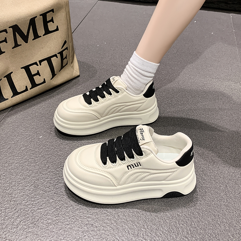 厚底保暖增高运动板鞋加绒百搭