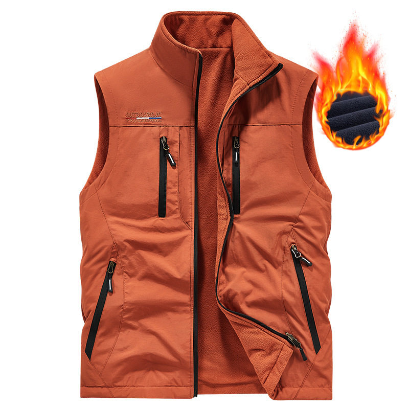 新款秋冬双面穿马甲男士户外运动抓绒背心摇粒绒坎肩加绒马夹无袖,男装,常规马甲,淘宝优惠券,粉丝福利购,淘宝优惠卷