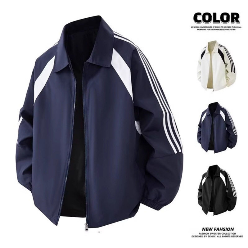 新款跨境男装春秋痞帅外套男ins高街潮牌港风日系原宿风韩版潮流