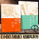柿柿如意 自带线稿 小白0.5倍速丛书轻国风两册 那一缕清风拂来 王冰青 中国画小白零基础绘画视频教程 解压填色疗愈娱乐绘画书