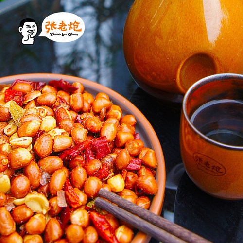 张老炝花生河南油炸香叶下酒菜