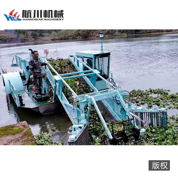 河道清理割草船水葫芦水花生收割打捞船自动水库电站清漂船