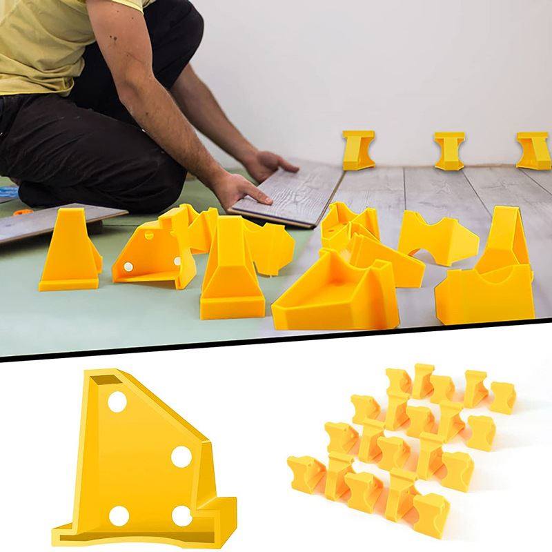 跨境新款英制双头使用木地板安装垫片木地板安装工具20件套