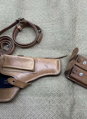 库存保真80年代54式套苏联TT33托卡列夫手仓牛皮套纯皮双联套仓包