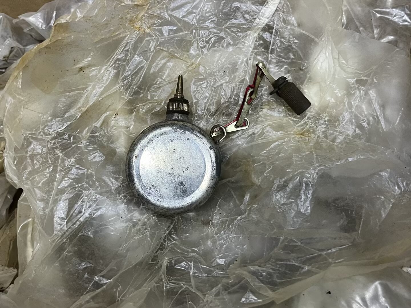 原品老货80-90年代89式60迫油壶野战保养擦拭油壶户外酒精燃料壶