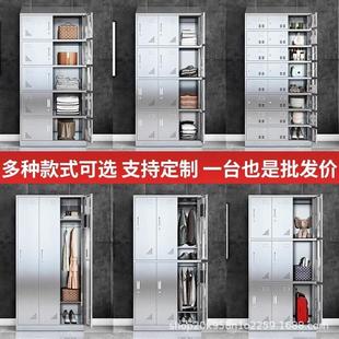 8儲 不銹更員衣柜無存塵車間換衣柜浴室健身房帶鎖放柜工多門鋼m