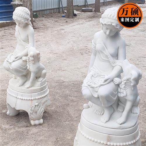 汉白玉四季欧式雕像大理石材质西方人物雕塑别墅庭院酒店落地摆件