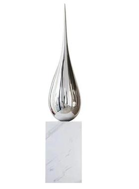 玻璃钢水滴几何雕塑创意软装饰品摆件商场酒店会所售楼处过道装置