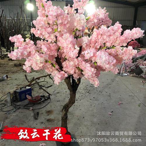 多层仿真树樱花树现货景观装饰植物许愿树场地摄影道具假樱花树