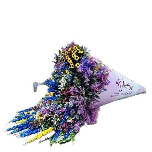 大型仿真植物网红巨型花束绿雕商场稻草工艺旅游景区广场花坛摆件