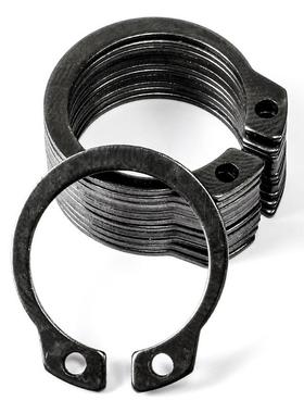 碳钢黑盒色轴用C型卡簧套装弹性轴挡圈装跨境外卡簧挡4圈DI用N71