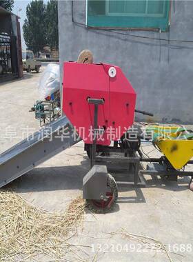 河全自动打捆北包OOW膜 青饲料机打包机 揉动丝机+全自打捆包膜机