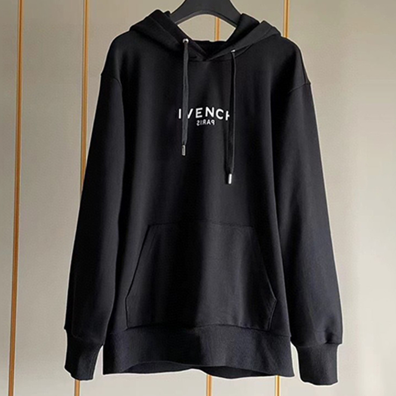 thumbnail for The official website flagship GVC autumn and winter new classic reverse letter print hooded long-sleeved sweatshirt men's and women's fashion tops