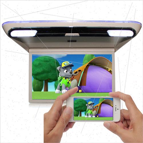 15-17-19寸轻薄高清吸顶屏汽车载FM液晶电视1080P显示器MP5同屏器