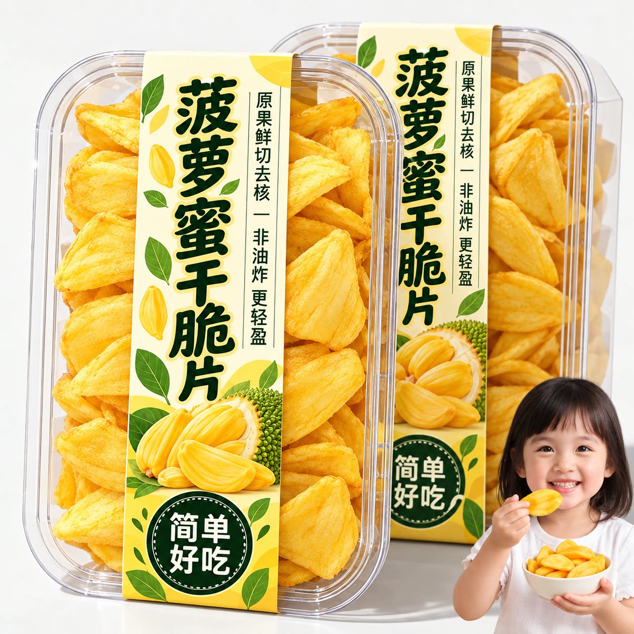 正宗菠萝蜜干脆片官方旗舰店儿童健康水果干蜜饯独立包装休闲零食