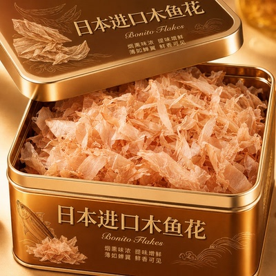 特级木鱼花日本进口木鱼花章鱼小丸子鲣鱼味增汤日式料理寿司商用