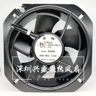 原装R200B 225*225*80MM 50HZ AC230V 0.26A 雷子克散热风扇22580
