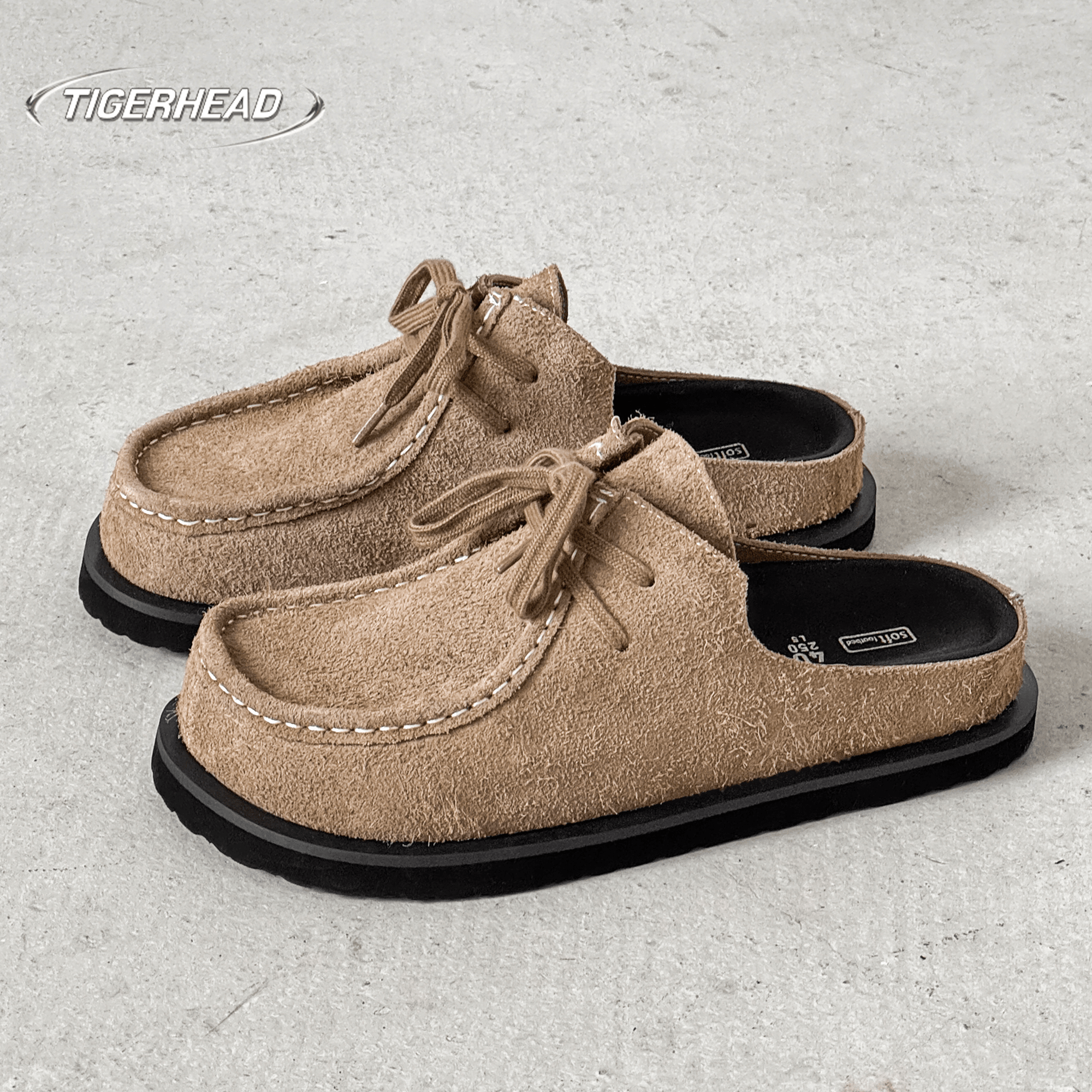 老钱风厚底勃肯鞋男女款包头拖鞋