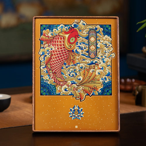 鱼跃龙门升迁好寓意高端黄铜摆件