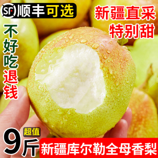 新疆库尔勒香梨全母梨子新鲜孕妇水果整箱10斤精选大果旗舰店包邮