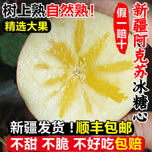 新疆阿克苏红旗坡冰糖心苹果包邮