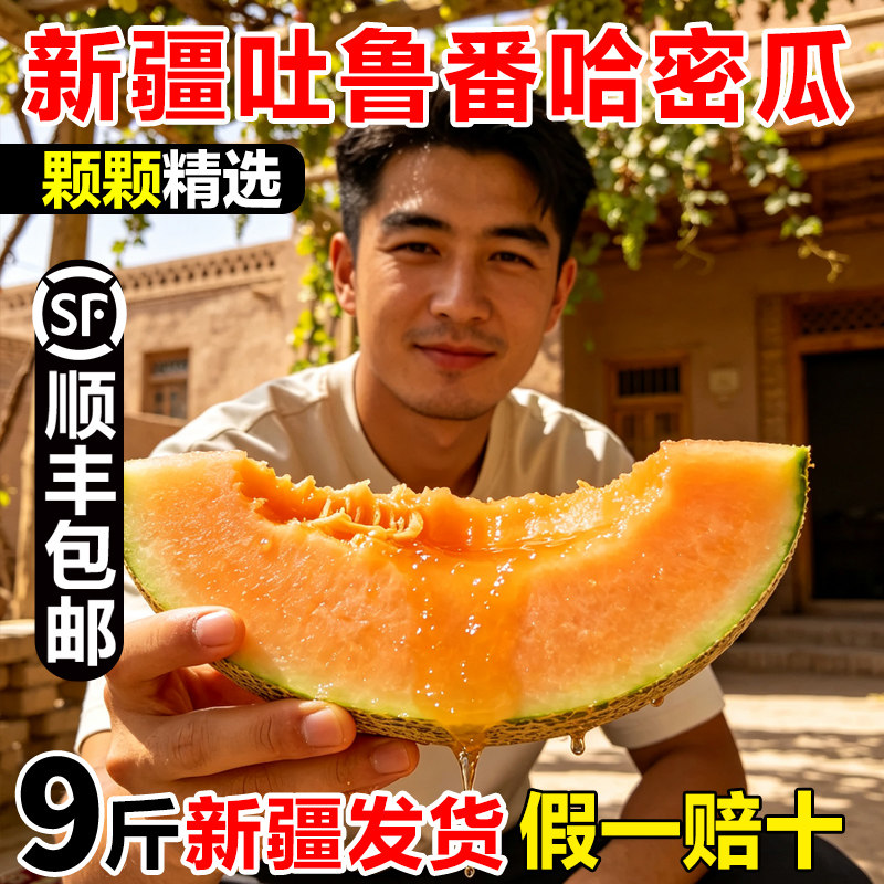 新疆吐鲁番哈密瓜顺丰包邮