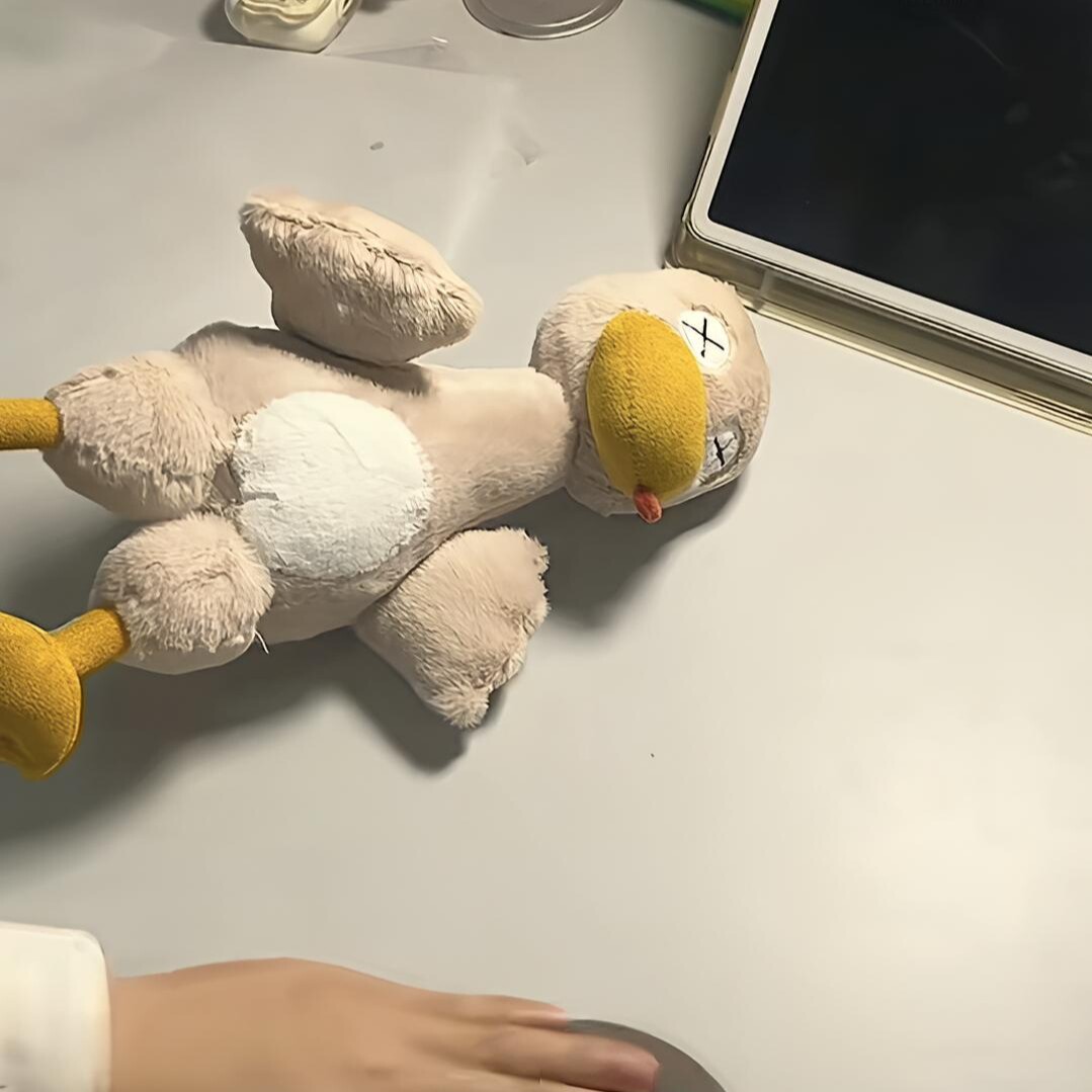 杀鸭子毛绒玩偶磁吸可以切的烤鸭玩偶拼好鸭子玩具肢解盐水鸭可拆