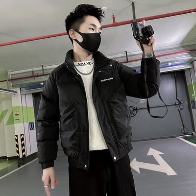 加小码男装矮个子XS码S号修身棉服冬季加厚保暖短款羽绒棉衣外套