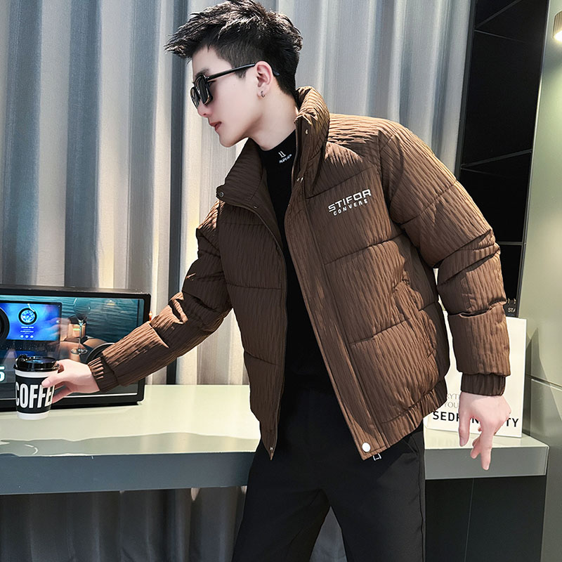 冬季男士羽绒棉服潮牌痞帅加厚棉衣袄XS码矮个子S号修身短款外套