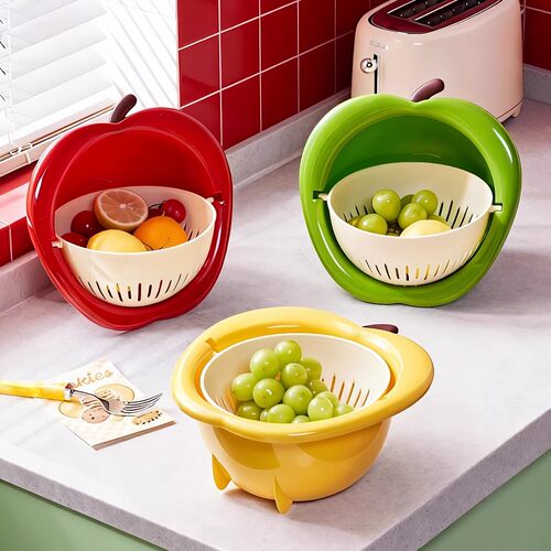 双层洗菜盆沥水篮高颜值果盘