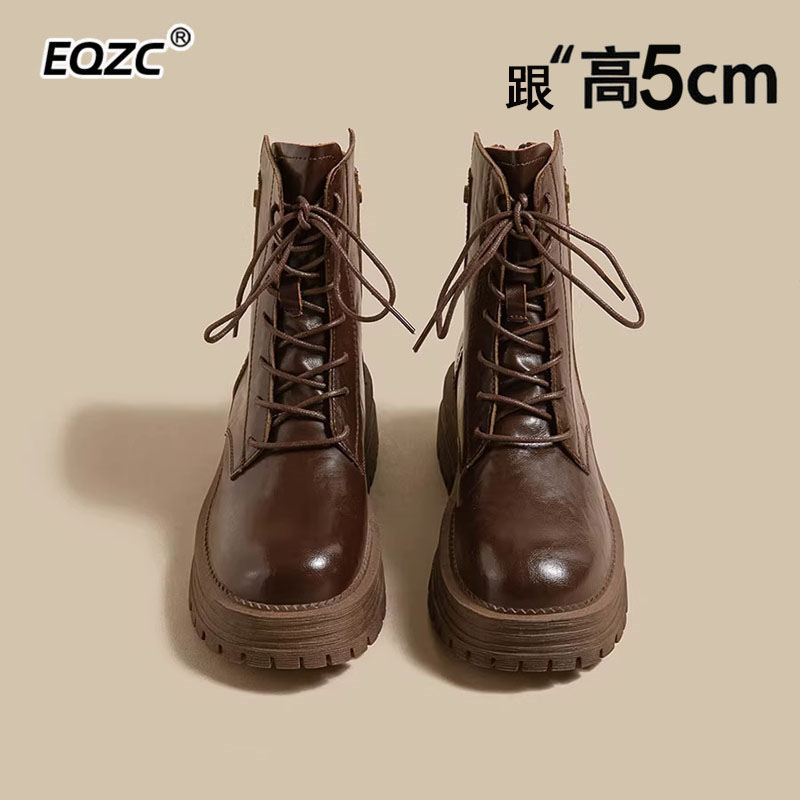 厚底马丁靴女2026春秋新款英伦风